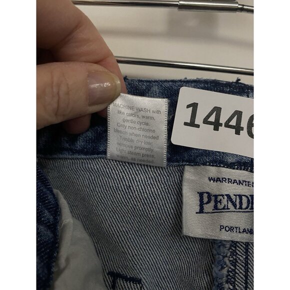 Pendleton Jeans Women's Size 18 Blue Floral Embroidered Bootcut - Picture 4 of 10